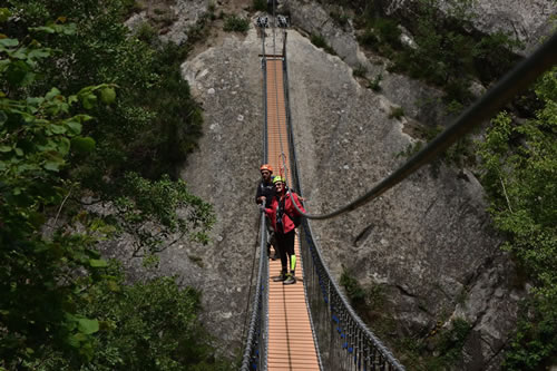 Ponte Nepalese Dolomiti Lucane